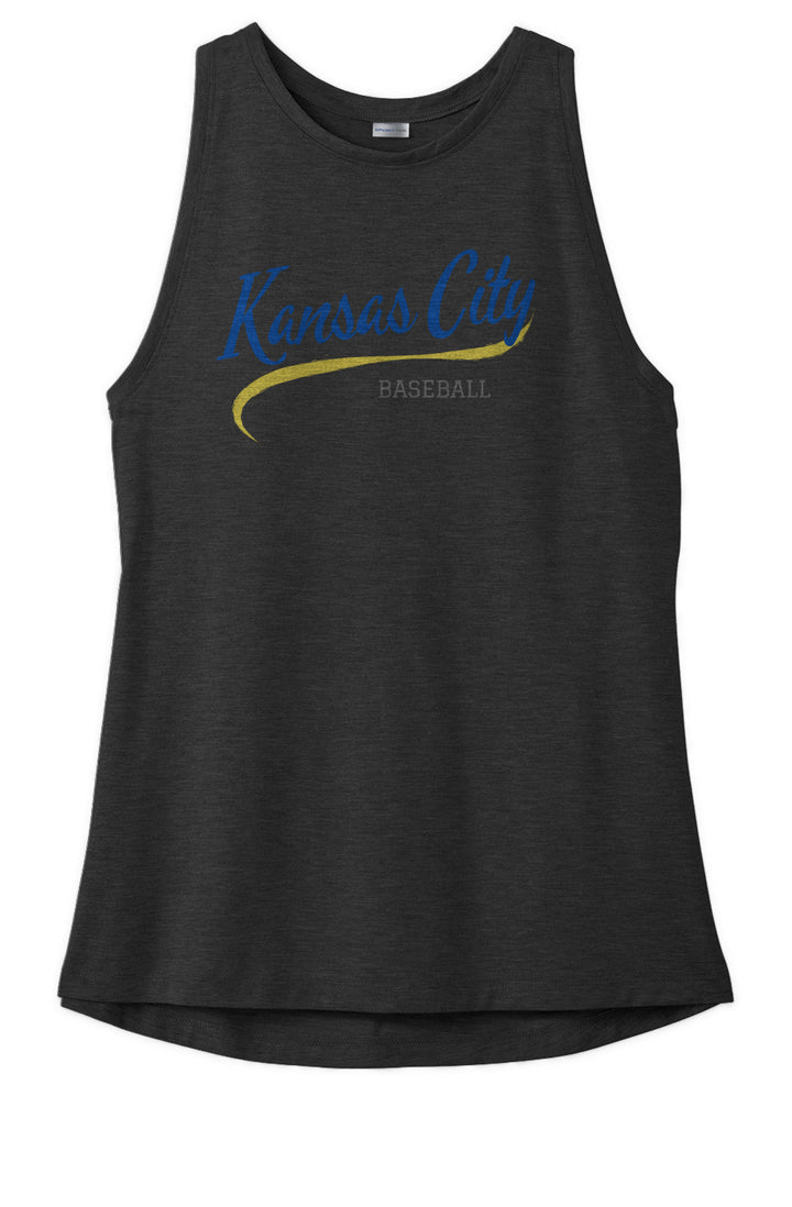 KC Baseball Ladies Tri-Blend Wicking Tank