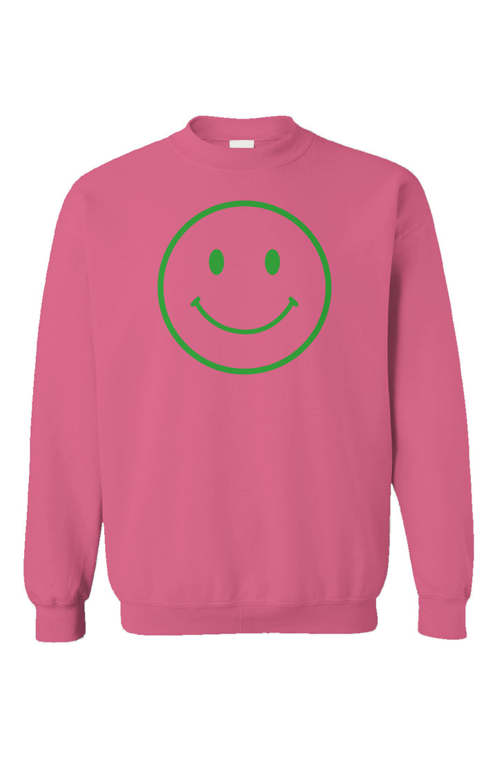 Happy Face Unisex Gildan Crewneck