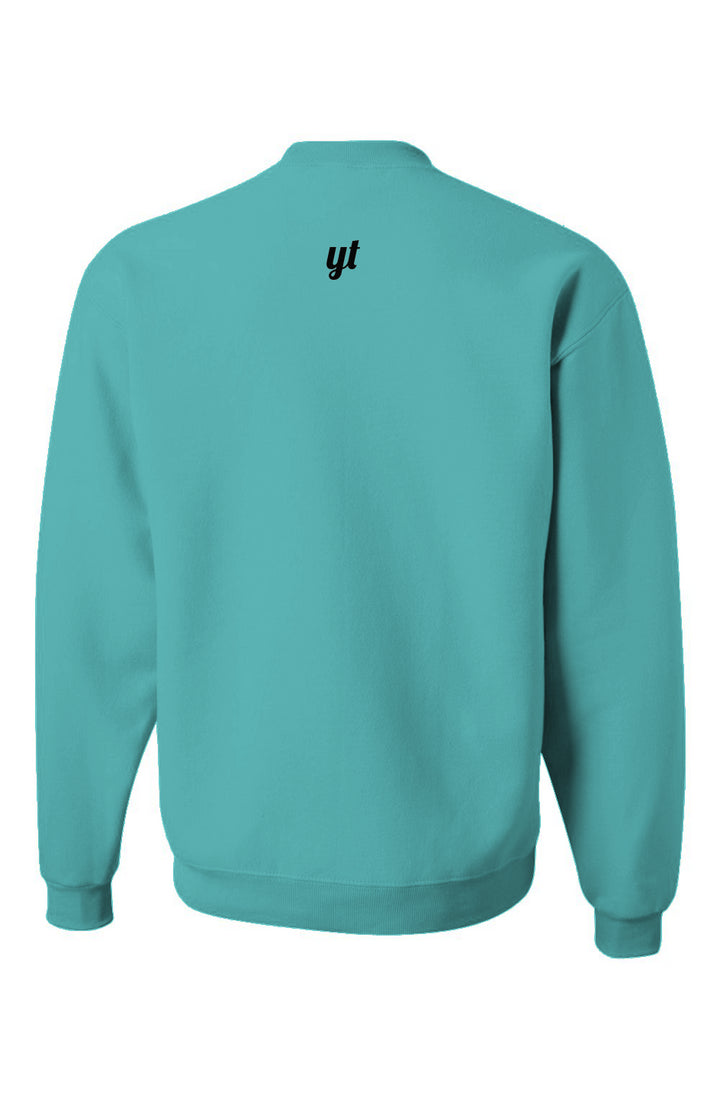 KC Teal and Red NuBlend® Crewneck Sweatshirt